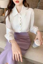 Camicia Maglia Blusa Donna