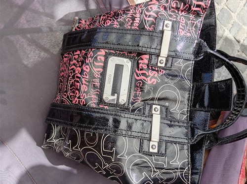 Borsa guess nera rosa - nera,