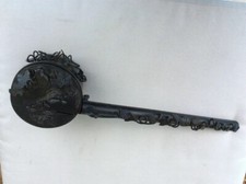 Antique  Yatate Ink And Brush Holder Japan With Bees elephant fish bronze