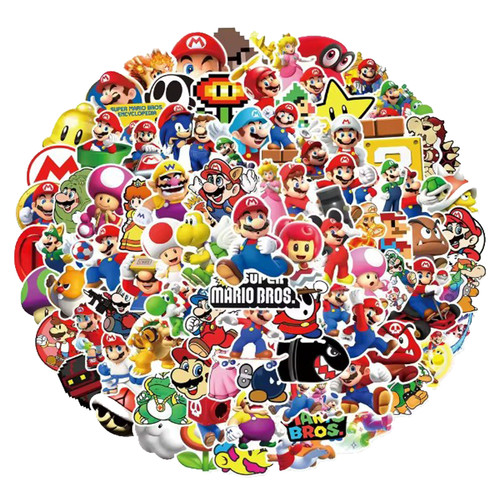 Adesivi super mario - adesivi,