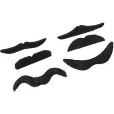  6 Pcs Baffo Finto Baffi Realistici Finti Decorazioni Per Feste Maschera