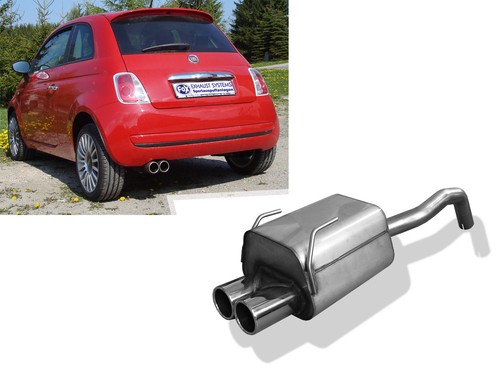 Scarico sportivo fiat 500 dal - scarico,