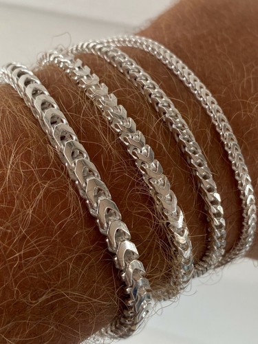 Bracciale franco vero argento - bracciale,