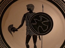 Vintage greek warrior - vintage,