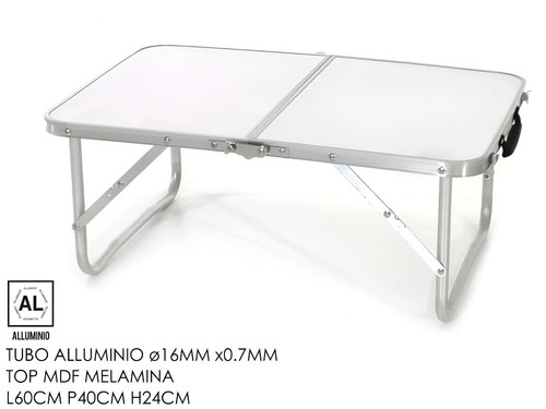 Tavolino pieghevole 60x40x24 - tavolino,