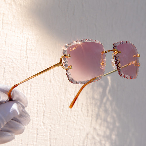 New cartier rimless sunglasses - rimless,