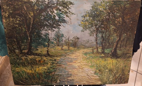 Dipinto olio masonite - ad,