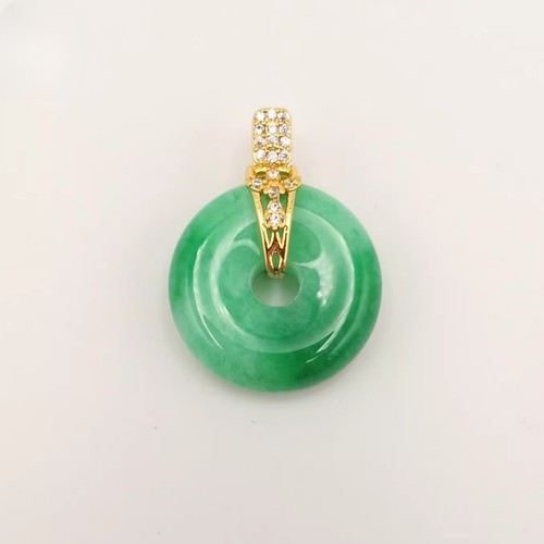 Collana con ciondolo - , zirconi
