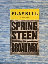 Bruce Springsteen on Broadway Opening Night con sigillo Playbill