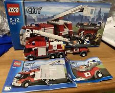 Lego City 7239 camion dei pompieri Fire Truck Rescue Città Scatola Istruzioni