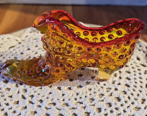 Vintage amberina hobnail - vintage,