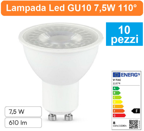 10pz lampadina faretto - ,