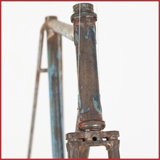 SCONOSCIUTO TELAIO ACCIAIO ITALIANO VINTAGE STRADA CORSA BICI BICICLETTA ANSE OLD LUGGED 30s