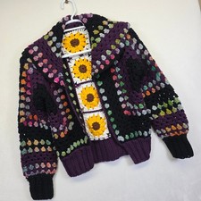 Cardigan maglione quadrato