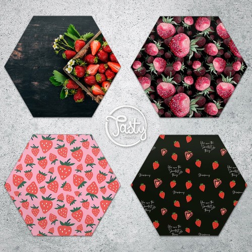 Tagliere fantasia fragole