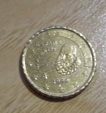 10 Centesimi 1999 Spagna con lati del bordo zigrinato al dritto e al rovescio