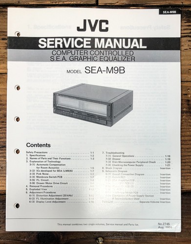Jvc sea m9b equalizzatore - jvc,
