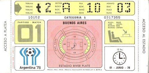 Biglietto originale argentina - biglietto,