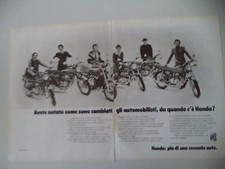 advertising Pubblicità 1975 MOTO HONDA CB 350/400/500/750 FOUR/500 TWIN