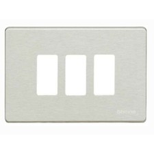 Bticino serie magic placche alluminio 3 posti