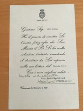 Lettera inviata da Umberto II