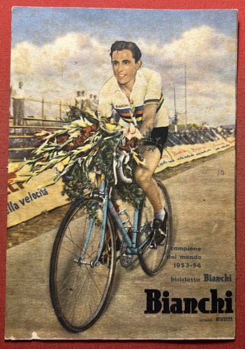 Cartolina bicicletta bianchi - -,