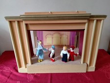 Teatrino in legno  anni 60/70 con 4  marionette