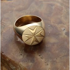 ANELLO CROCE DI MALTA ORO 750/1000