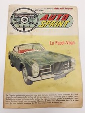 AUTO SPRINT N. 864 1962 Facel-Vega Germano MILAN supplemento ALBI dell'INTREPIDO