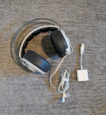 SteelSeries Siberia Elite Prism bianco cuffie cablate e adattatore scheda audio USB V2