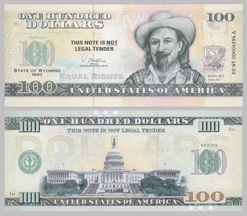 Usa 100 dollari souvenir nota - 100,