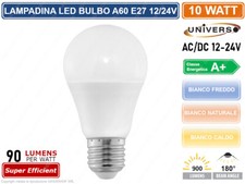 LAMPADINA LED E27 AC/DC 12V