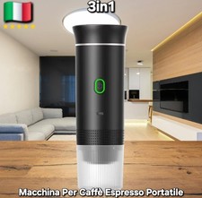 Macchina da Caffè Espresso Automatica Portatile Wireless Capsule e Polvere 3in1