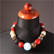 13870 Collana Con Antico Glass