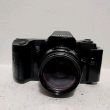 Olympus OM101 Power Focus fotocamera reflex pellicola 35 mm nera con obiettivo Olympus 49 mm