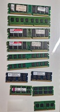 lotto e-waste ram varie vecchie, funzionanti, ddr1,ddr2,ddr3. 11 pezzi