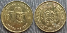 PERU  # 10 soles 1980 " Tupac Amaru "