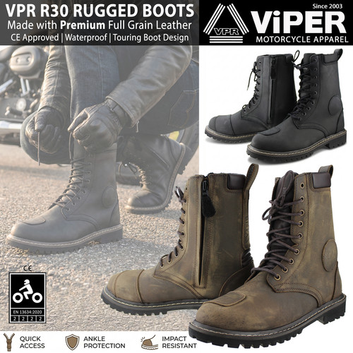 Stivali moto pelle - pelle, vpr