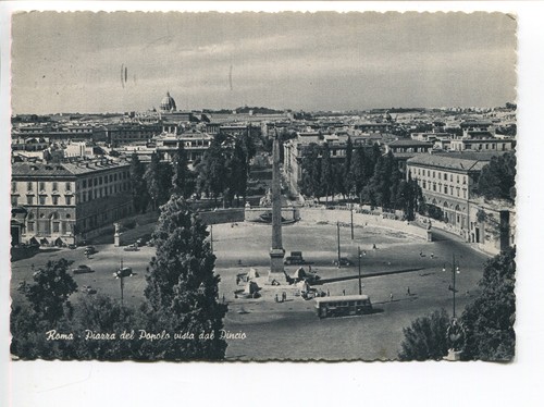 1956 roma piazza del popolo - del,