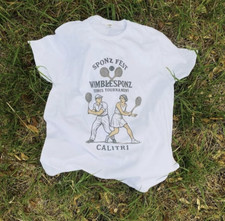T Shirt Vinicio Capossela Wimblesponz Solo per veri tennisti Wimbledon Tennis 