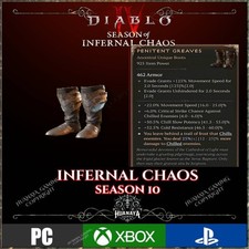 💥Diablo 4💥 ROGUE💥 ENDGAME 💥SEASON 10 Infernal Chaos💥Penitent Greaves