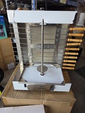 Barbecue a gas GPL griglie rotanti Shawarma Doner Kebab macchina giroscopica 2 fuochi