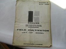 Krause 970 - 982 1965 manuale