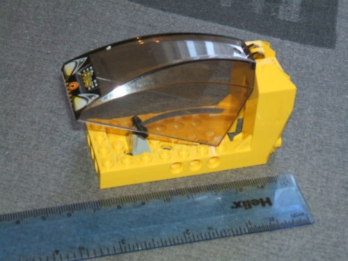 Lego space cockpit base - base, gialla