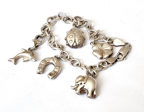 Bracciale vintage con charm - bracciale,
