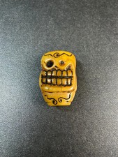 Vintage Yak Bone Skull Guru