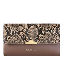 Portafoglio XL Ecopelle Donna Kevin Jeans Colore Taupe