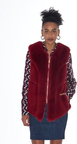 Giubbino eco pelliccia gilet - giubbino,