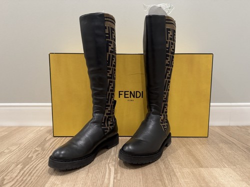Fendi stivale nappa tabacco - tabacco,