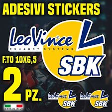 Adesivo/Sticker Leovince sbk decorativo scooter moto 2 pz